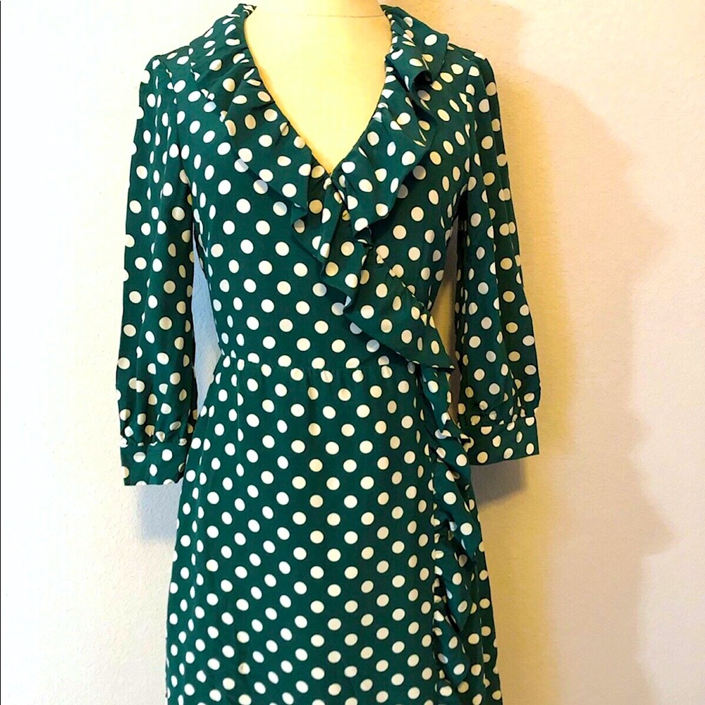 KATE SPADE “DANIELLA” SILK WRAP DRESS - SZ 8